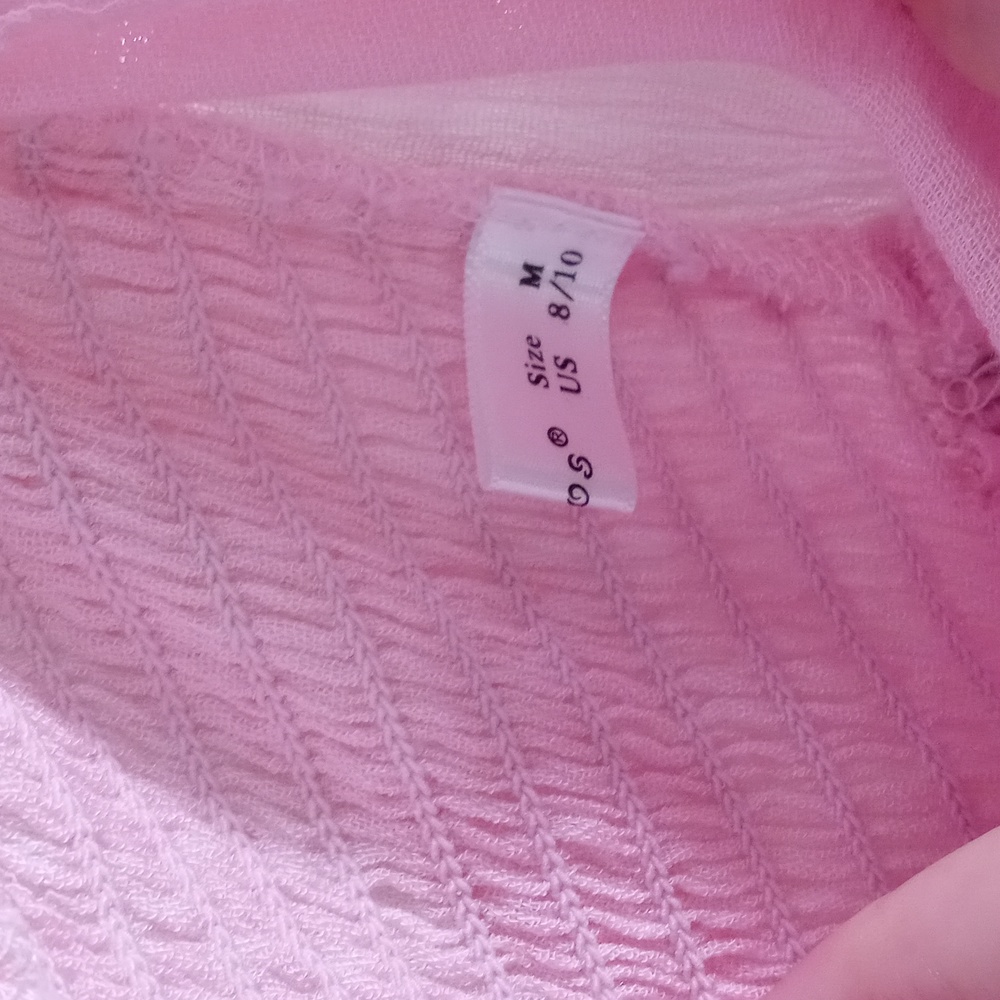 Women's R. Vivimos gauze tube Dress girl pink 🩷 summer M - Picture 7 of 11